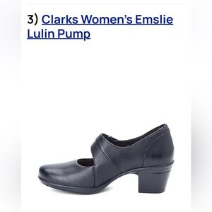 Clarks Women's Black Heeled Pumps